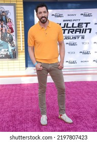 LOS ANGELES - AUG 01: Drew Scott Arrives For The Hollywood Premiere Of ‘Bullet Train’ On August 01, 2022 In Westwood, CA