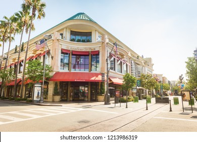 LOS ANGELES - Aug 12, 2018: The American Girl Place Store, A Doll Boutique Focusing On Toys For Girls, At The Grove In Los Angeles.  The Grove Is A Retail And Entertainment Complex In Los Angeles