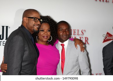 LOS ANGELES - AUG 12:  Forest Whitaker, Oprah Winfrey, David Oyelowo at the "Lee Daniels' The Butler" LA Premiere at the Regal 14 Theaters on August 12, 2013 in Los Angeles, CA