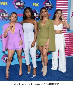 LOS ANGELES - AUG 13:  Fifth Harmony Arrives For The Teen Choice Awards 2017 On August 13, 2017 In Los Angeles, CA