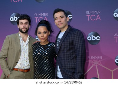 LOS ANGELES - AUG 15:  Jack Falahee, Amirah Vann, Conrad Ricamora At The ABC Summer TCA All-Star Party At The SOHO House On August 15, 2019 In West Hollywood, CA