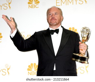 LOS ANGELES - AUG 25:  Louis C.K. at the 2014 Primetime Emmy Awards - Press Room at Nokia Theater at LA Live on August 25, 2014 in Los Angeles, CA