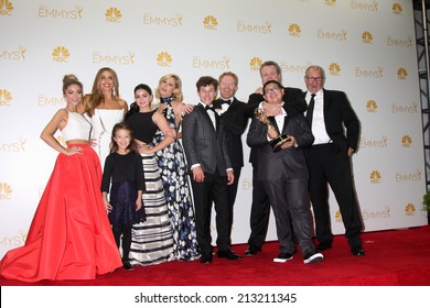 LOS ANGELES - AUG 25:  Modern Family Cast At The 2014 Primetime Emmy Awards - Press Room At Nokia Theater At LA Live On August 25, 2014 In Los Angeles, CA