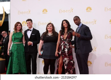 LOS ANGELES - AUG 25:  Saturday Night Live Cast At The 2014 Primetime Emmy Awards - Arrivals At Nokia Theater At LA Live On August 25, 2014 In Los Angeles, CA