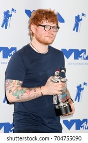 LOS ANGELES - AUG 27:  Ed Sheeran at the MTV Video Music Awards 2017 at The Forum on August 27, 2017 in Inglewood, CA