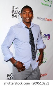 LOS ANGELES - AUG 6:  Metta World Peace At The Imagine Ball LA At The House Of Blues On August 6, 2014 In West Hollywood, CA