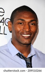 LOS ANGELES - AUG 6:  Metta World Peace At The Imagine Ball LA At The House Of Blues On August 6, 2014 In West Hollywood, CA