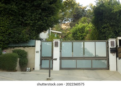 Los Angeles - August 8, 2021: Rihanna's Home In The Hollywood Hills 