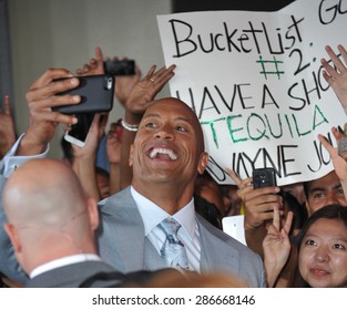 LOS ANGELES, CA - APRIL 1, 2015: Dwayne 