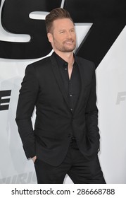 LOS ANGELES, CA - APRIL 1, 2015: Composer Brian Tyler At The World Premiere Of 