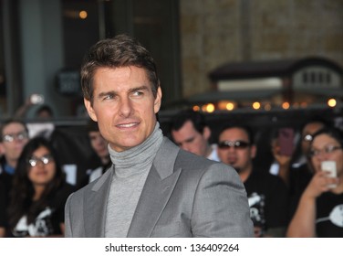 LOS ANGELES, CA - APRIL 10, 2013: Tom Cruise at the American premiere of his new movie "Oblivion" at the Dolby Theatre, Hollywood.