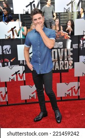 LOS ANGELES, CA - APRIL 13, 2014: Zac Efron At The 2014 MTV Movie Awards At The Nokia Theatre LA Live. 