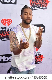 LOS ANGELES, CA. April 3, 2016. Singer Omarion At The IHeartRadio Music Awards 2016 At The Forum.
