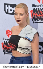 LOS ANGELES, CA. April 3, 2016. Singer Iggy Azalea At The IHeartRadio Music Awards 2016 At The Forum.
