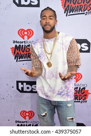 LOS ANGELES, CA. April 3, 2016. Singer Omarion At The IHeartRadio Music Awards 2016 At The Forum.
