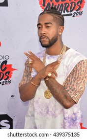 LOS ANGELES, CA. April 3, 2016. Singer Omarion At The IHeartRadio Music Awards 2016 At The Forum.
