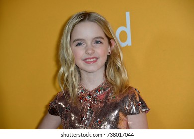 LOS ANGELES, CA - APRIL 4, 2017: Actress McKenna Grace At The Premiere For 