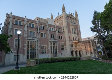 Los Angeles, CA - April 5 2022: Academic Building At UCLA In Early Morning