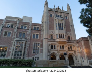 Los Angeles, CA - April 5 2022: Academic Building At UCLA In Early Morning