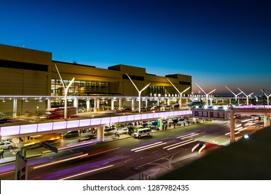 LOS ANGELES, CA- April 8, 2018: Los Angeles International Airport, locally referred to as LAX, is the third-busiest airport in North America by passengers.