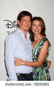 LOS ANGELES, CA - AUG 1:  Bill Lawrence & Christa Miller At The Disney / ABC Summer Press Tour  On August 1, 2010 In Beverly Hills, CA.....