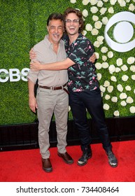 LOS ANGELES, CA - August 01, 2017: Joe Mantegna & Matthew Gray Gubler At CBS TV's Summer Soiree At CBS TV Studios