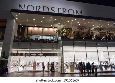 Los Angeles, CA: August 10, 2016:Nordstrom Store At The Grove Shopping Mall In The Los Angeles Area. Nordstrom Is A Luxury Fashion Retailer That Was Founded In 1901.