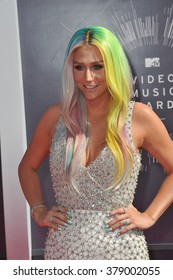 LOS ANGELES, CA - AUGUST 24, 2014: Kesha At The 2014 MTV Video Music Awards At The Forum, Los Angeles.