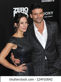 LOS ANGELES, CA - DECEMBER 10, 2012: Frank Grillo & Wife Wendy Moniz At The Premiere Of His Movie 