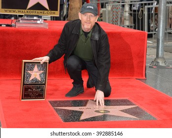 LOS ANGELES, CA - DECEMBER 10, 2015: Director Ron Howard At Ron Howard's Hollywood Walk Of Fame Star Ceremony