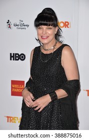 LOS ANGELES, CA - DECEMBER 6, 2015: Actress Pauley Perrette At The 2015 TrevorLIVE Los Angeles Gala At The Hollywood Palladium.