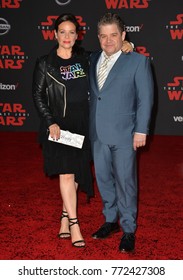 LOS ANGELES, CA - December 9, 2017: Patton Oswalt & Meredith Salenger At The World Premiere For 