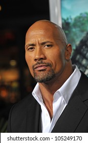 LOS ANGELES, CA - FEBRUARY 2, 2012: Dwayne Johnson, aka "The Rock", at the premiere of his new movie "Journey 2: The Mysterious Island" at Grauman's Chinese Theatre. February 2, 2012  Los Angeles, CA