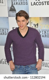 LOS ANGELES, CA - FEBRUARY 21, 2009: Emile Hirsch At The Film Independent Spirit Awards On The Beach At Santa Monica