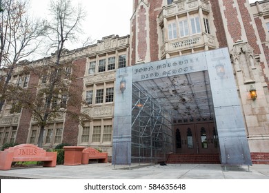 Los Angeles, CA: February 21, 2017: John Marshall High School In The Los Angeles Area. The Exterior Of John Marshall High School Has Appeared In Various Films And Television Shows.    