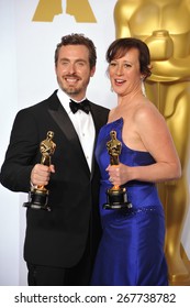 LOS ANGELES, CA - FEBRUARY 22, 2015: Patrick Osborne & Kristina Reed At The 87th Annual Academy Awards At The Dolby Theatre, Hollywood. 