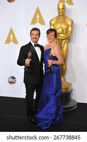 LOS ANGELES, CA - FEBRUARY 22, 2015: Patrick Osborne & Kristina Reed At The 87th Annual Academy Awards At The Dolby Theatre, Hollywood. 