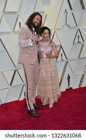 LOS ANGELES, CA. February 24, 2019: Jason Momoa & Lisa Bonet at the 91st Academy Awards at the Dolby Theatre.
Picture: Paul Smith/Featureflash