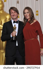 LOS ANGELES, CA - FEBRUARY 27, 2011: Tom Hooper & Kathryn Bigelow at the 83rd Academy Awards at the Kodak Theatre, Hollywood.