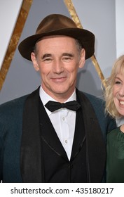 LOS ANGELES, CA - FEBRUARY 28, 2016: Mark Rylance At The 88th Academy Awards At The Dolby Theatre, Hollywood.