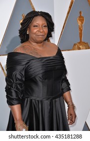 LOS ANGELES, CA - FEBRUARY 28, 2016: Whoopie Goldberg at the 88th Academy Awards at the Dolby Theatre, Hollywood.