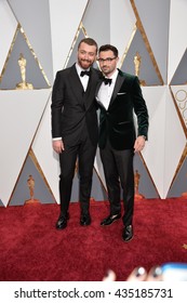 LOS ANGELES, CA - FEBRUARY 28, 2016: Sam Smith & Jimmy Napes At The 88th Academy Awards At The Dolby Theatre, Hollywood.