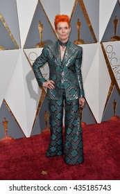 LOS ANGELES, CA - FEBRUARY 28, 2016: Sandy Powell At The 88th Academy Awards At The Dolby Theatre, Hollywood.