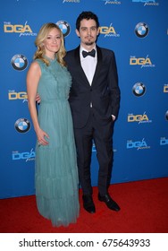 LOS ANGELES, CA - FEBRUARY 4, 2017: Damien Chazelle & Jasmine McGlade at the 69th Annual Directors Guild of America Awards (DGA Awards) at the Beverly Hilton Hotel, Beverly Hills