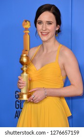 LOS ANGELES, CA. January 06, 2019: Rachel Brosnahan At The 2019 Golden Globe Awards At The Beverly Hilton Hotel.
