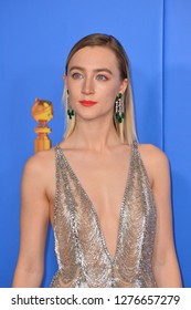 LOS ANGELES, CA. January 06, 2019: Saoirse Ronan At The 2019 Golden Globe Awards At The Beverly Hilton Hotel.
