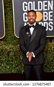 LOS ANGELES, CA. January 06, 2019: Michael B. Jordan At The 2019 Golden Globe Awards At The Beverly Hilton Hotel.
