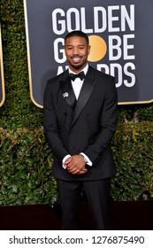 LOS ANGELES, CA. January 06, 2019: Michael B. Jordan At The 2019 Golden Globe Awards At The Beverly Hilton Hotel.
