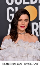 LOS ANGELES, CA. January 06, 2019: Rachel Weisz  At The 2019 Golden Globe Awards At The Beverly Hilton Hotel.
