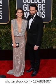 LOS ANGELES, CA. January 06, 2019:  Keri Russell & Matthew Rhys At The 2019 Golden Globe Awards At The Beverly Hilton Hotel.
